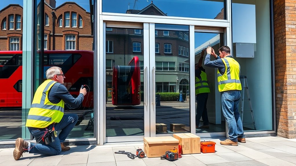 Automatic Door Installation Alexandra Palace