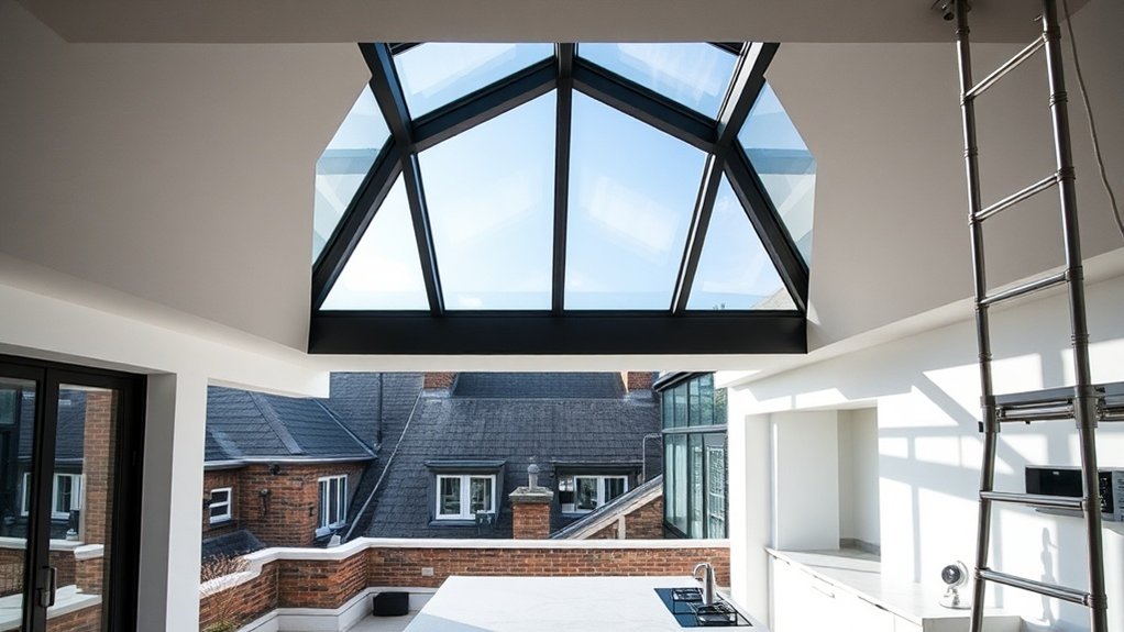 Roof Lantern Installation Alexandra Palace