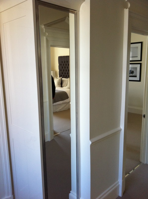 Full-length wardrobe mirror fitted in Alexandra Palace home