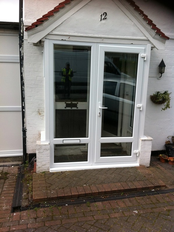 uPVC French doors fitted as front entrance in Alexandra Palace